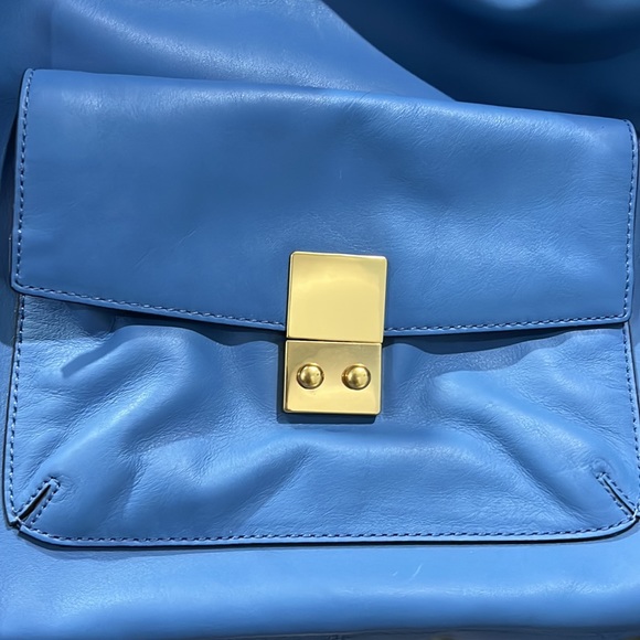 Cole Haan pastel blue hobo leather - Picture 2 of 6